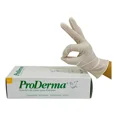 thumbnail image 2 of Guantes descartables antideslizantes UniSeal ProDerma color natural talle PP de látex con polvo x 100 unidades, 2 of 3
