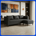 thumbnail image 1 of LASE Muebles Sala Roma Sofá con Otomán Adaptable con Cojines Oxford, 1 of 6