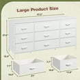 thumbnail image 4 of EnHomee White Dresser TV Stand with 9 Drawers Dresser for Bedroom Wide Chests of Drawers for Living Room, 4 of 7