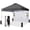 Grid Grey, variant on Orange 10 x 10 Foot Portable Pop Up Outdoor Shelter Tent with Carry Bag
