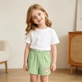 thumbnail image 5 of SROBPTY Toddler Girls Summer Shorts Solid Soft Breathable Pants for 6M-3Y, 5 of 5