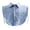 Blue, variant on Fake Collar Detachable Dickey,Plaid Solid Faux False Half Shirt Collar,Button-Down Shirt Style Neckline Accessory,Versatile Decorative Blouse Insert for Men Women