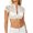 White, variant on Women's Lace Crop Tops V Neck Short Sleeve Floral Elegant Dressy Party Cocktail Evening Wedding Guest Summer Top, White 40