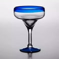 thumbnail image 1 of Margarita Glass with Blue Rim and Base 12 oz - 12/Case, 1 of 3