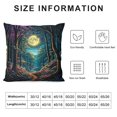 thumbnail image 5 of Autua Full Moon Graphic Decorative Cushion Throw Pillow Cover for Home Couch Living Room Bed Sofa - Short Plush Material, Invisible Zipper Design - Gift for Home Decor, 1PC 12x12in, 5 of 5