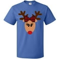 thumbnail image 3 of Inktastic Cute Girl Reindeer with Buffalo Plaid Bow T-Shirt, 3 of 5