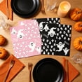 thumbnail image 7 of 20 Pcs Halloween Ghost Paper Napkins, Pink Black Disposable Party Napkins for 20 Guests, Cute Spooky Holiday Decorations, 7 of 7