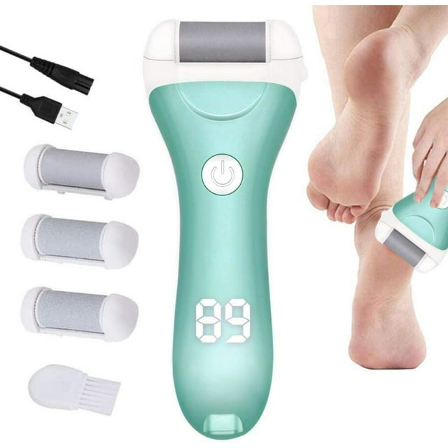 Eliminador de callos recargable con kit de pedicura para piel muerta