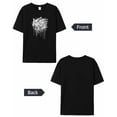 thumbnail image 6 of Men's T-Shirt Graffiti Abstract Hand Drawn Short Sleeve Casual Tee Classic Crew Neck T-Shirt for Men, M, 6 of 7