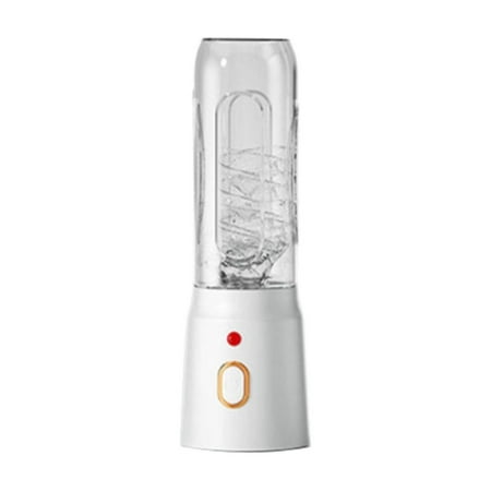 

AdXKenry Glass Bottle Beer Electric Portable Agitator Portable With Travel Cup And Lid Powerful USB Rechargeable Juicer Mini Agitator With 10 Wireless Agitator Making Shakes And Sorbet
