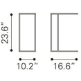 thumbnail image 4 of Zuo Modern Atom Rectangular Steel Side Table, Black, 4 of 11