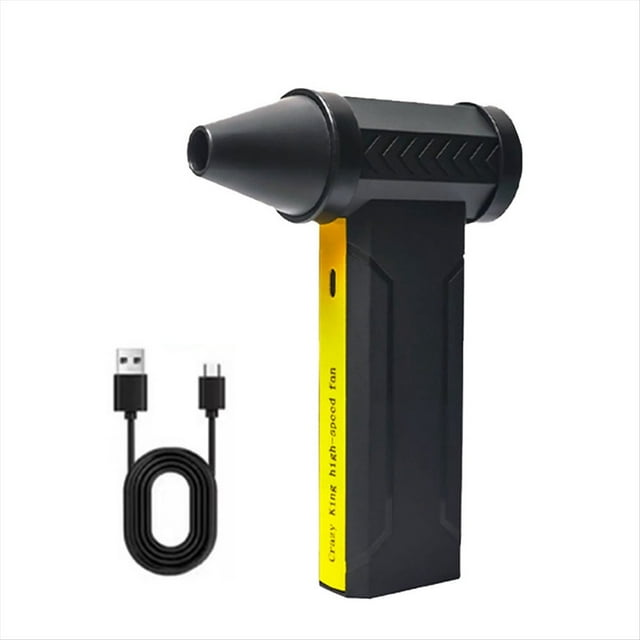 Soplador de Aire Eléctrico Turbo JetFan 160000 RPM Motor Sin Escobillas Ventilador Turbo Violento Soplador de Polvo de Aire Potente Recargable por USB, C