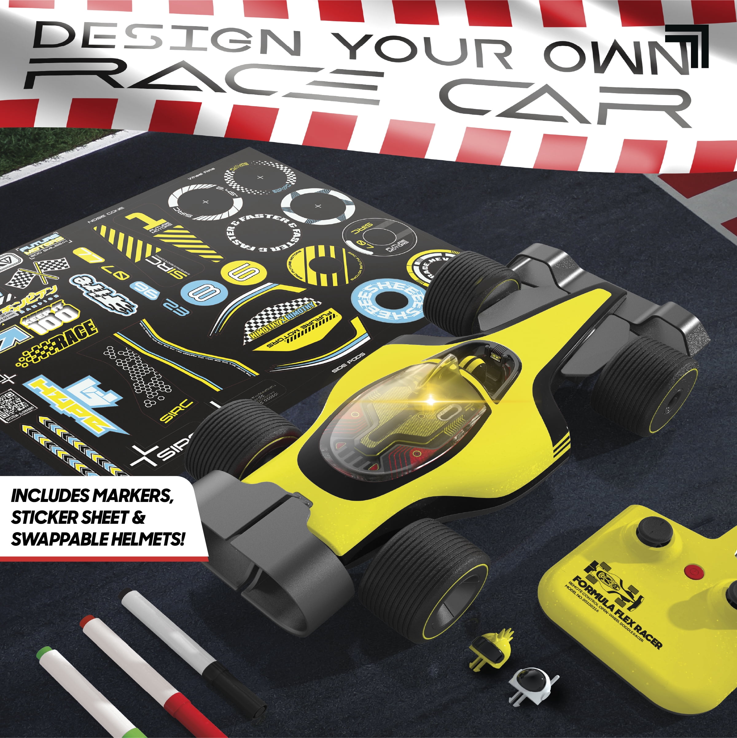 Sharper Image® Formula Flex Remote Control Customizable Racer