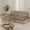 Camel, variant on MAYEERTY 135 Inch Chesterfield Sofa, 4-Seater Modular Couch with Tassel, Solid Wood Base for Living Room Home Lounge Space