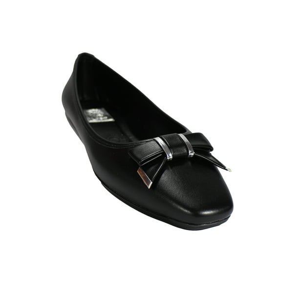 Flats Balerina Mujer sintetico Negro Leon 422