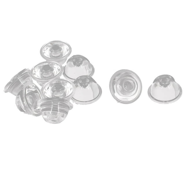 Reflector de lente LED de alta potencia de 120 grados, diámetro de 20 mm, claro, 10 piezas