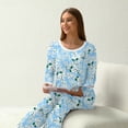 thumbnail image 6 of MINTREUS Women's Pajama Set Long Sleeve Sleepwear Ladies Soft Pjs Lounge Sets, 6 of 6