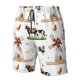 thumbnail image 4 of Balery Cute Farm Traje de Baño Estilo Hawaiano para Hombre, Shorts de Secado Rápido con Bolsillos-Medium, 4 of 6
