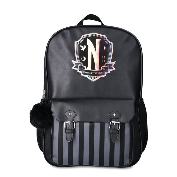 Wednesday Nevermore 17" Backpack, Black