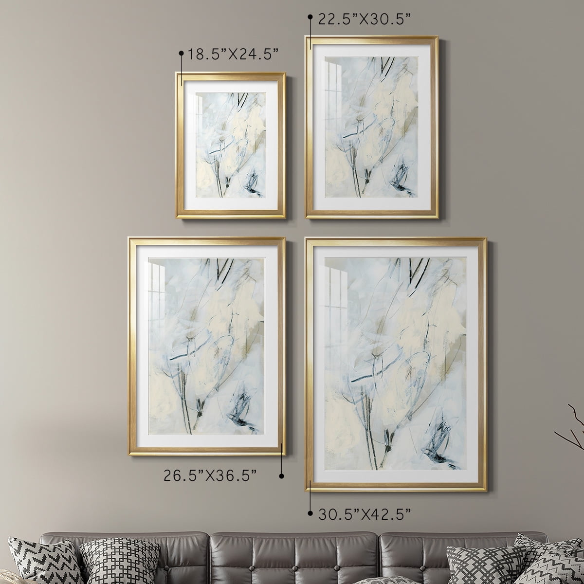 Wexford Home Liminal Space I Premium Framed Print, 26.5" x 36.5" - Ready to Hang, Gold (Set of 2)