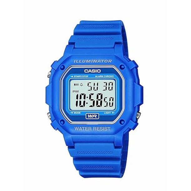 Reloj Casio F108WH digital resistente al agua con correa de resina azul