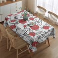 thumbnail image 2 of Pioneer Flower Floral Print Pattern Rectangle Tablecloth 60"x84",Waterproof Polyester Rectangle Table Cloth, Wipeable Spillproof Polyester Tablecloth for Dining, Camping, Indoor and Outdoor, 2 of 5