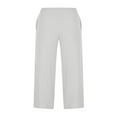 thumbnail image 4 of Women‘s Single Breasted High Waist Trousers in Solid Color with Wide-Leg Design, 4 of 5