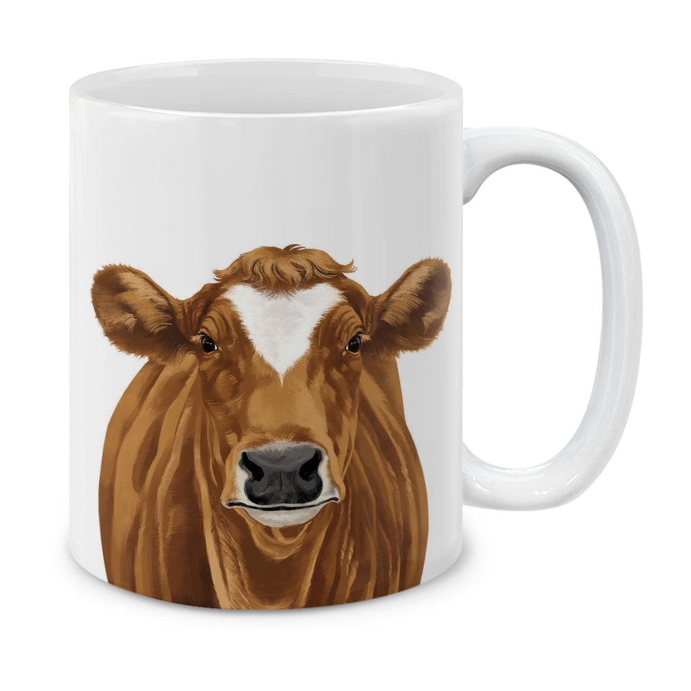 Cow Coffee Mug with Battery Powered Cow Stirrer New Without Tags.