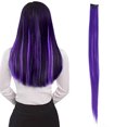 thumbnail image 4 of Colored  Highlight  Colored Hairpiece  Colored  Highlight Synthetic Hairpiece Clipin  For Girls, 4 of 8