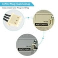 thumbnail image 4 of AM/FM Radio Loop Antenna, Omni-Directional Reception, Fold-Out Base, Easy Install, Plug and Play, 4 of 7