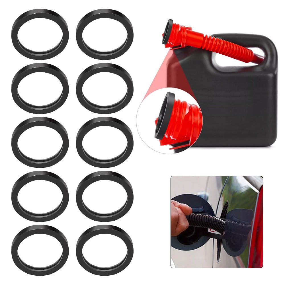 MYG 10 Pieces Gas Can Spout Gasket Seals Rubber Leak-proof O-Ring Gaskets For Tanks