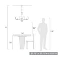 thumbnail image 6 of Golden Lighting Calla 6-light Chandelier in White Gold, 6 of 6