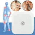 thumbnail image 4 of 20 piezas Placa de electrodos de 4x4cm, parches de electrodos no tejidos adhesivos para masaje, dispositivo de fisioterapia, almohadillas de 3,5 células, 4 of 14