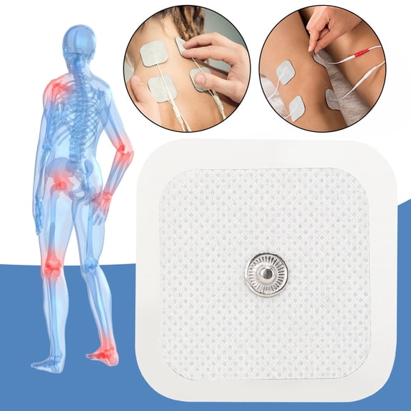 Parches de electrodos para fisioterapia, 20 unidades, 4 x 4 cm, placa de electrodos, placa de electrodos para fisioterapia, artesanía excepcional