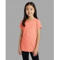 thumbnail image 3 of Real Essentials 5 Pack: Girls' Short Sleeve Dry-Fit Athletic T-Shirt - Active Gym Crew Neck Tops for Teens Kids (Ages 4-16), 3 of 7