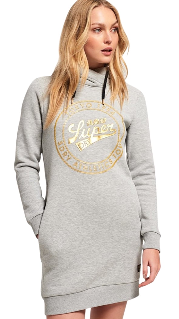 superdry ace hooded sweat dress
