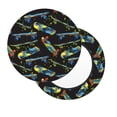 thumbnail image 2 of Balery Colorful Skateboard Fundas de asiento para taburete de bar redondo de tela de terciopelo ajustables que protegen de arañazos y manchas para sillas de 14 a 17 pulgadas.-13 inch, 2 of 7
