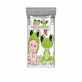 thumbnail image 2 of Animal Bedding Set with Sheet & Covers, Cartoon Baby in Froggy Hat and Frog Best Friends Love Theme Graphic, Printed Bedroom Decor 2 Shams, 4 Sizes, Cream White Green, by Ambesonne, 2 of 3