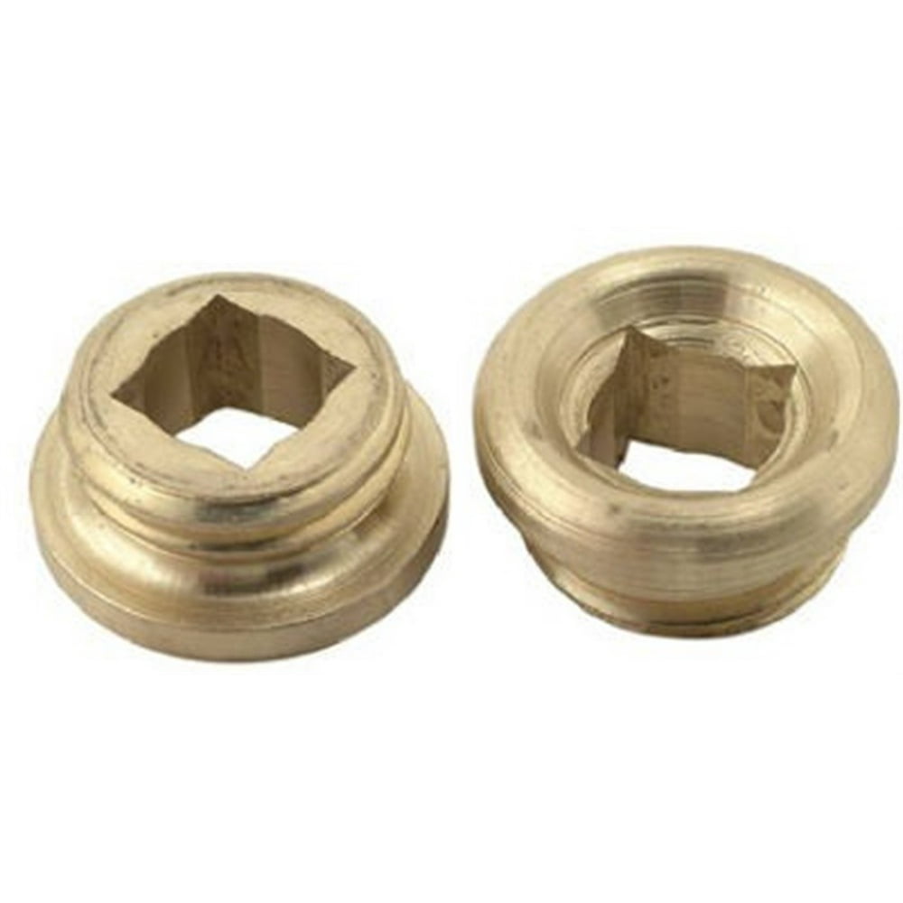 Union Brass 2 Pack 33/64" X 18 Thread Brass Faucet Seat, Brass Craft