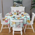thumbnail image 2 of Christmas Round Tablecloth 70x70in(178x178cm) – Waterproof Polyester Table Cover with Full Print Design, Wrinkle Resistant & Washable for Kitchen Dining Party Decor, 2 of 6