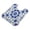 Blue and White Batik Pattern, variant on U-Shaped Toilet Mat Plush Bathroom Rug Mat Non Slip Bathroom Mats Blue and White Batik Pattern