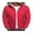 Red, variant on Genuiskids Men Winter Hooded Jacket Lightweight Warm Solid Color Hooded Long Sleeves Zip-Up Outerwear Outdoor Coat with Pockets for Teen Boys