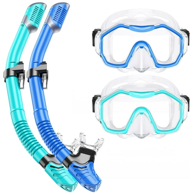 Set de esnórquel para adultos Kwambiri Dry-Top de Snorkeling Gear