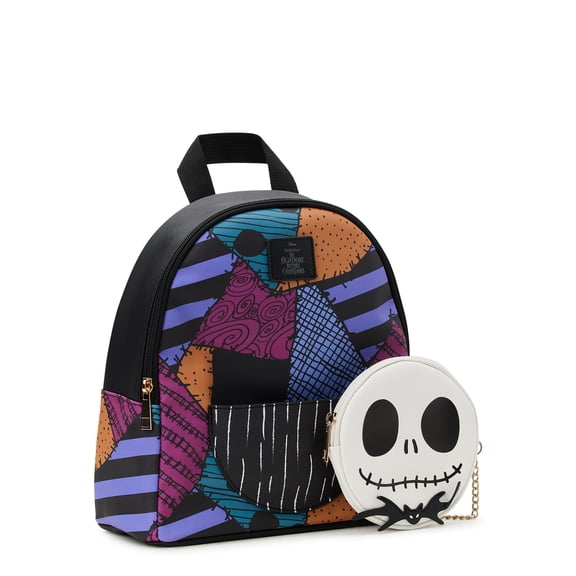 Disney The Nightmare Before Christmas Women's Graphic Mini Backpack, Multi-Color