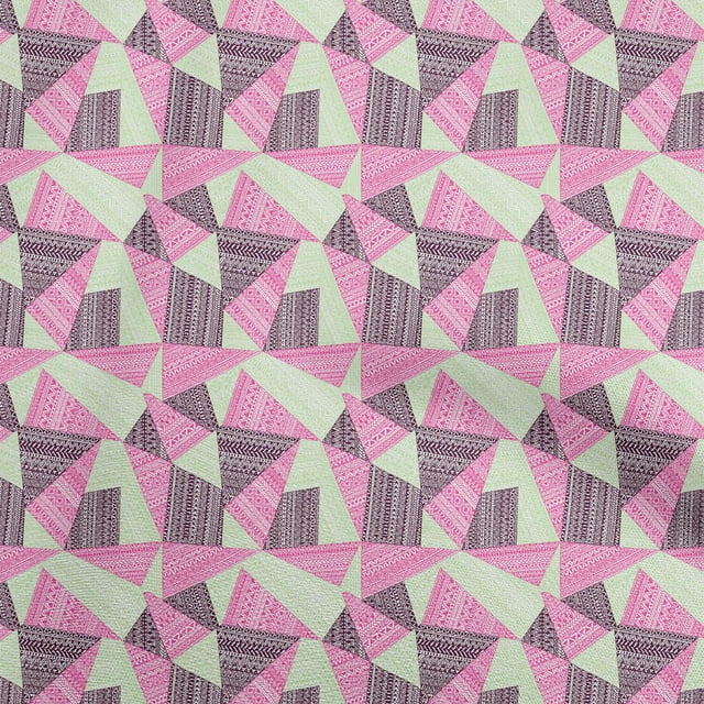 oneOone Rayon Pink Fabric Tribal Sewing Craft Projects Fabric Prints By Yard 56 Inch Wide