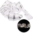 thumbnail image 4 of Morttic Christmas Ribbon Fairy Lights - 5M/16.4ft /50Led, Decoration Glow Ribbon Lights for Christmas Tree, DIY Lace Bow Battery Operated Xmas Tree Holiday Indoor Outdoor Decor(16.4ft-Gold-White), 4 of 7