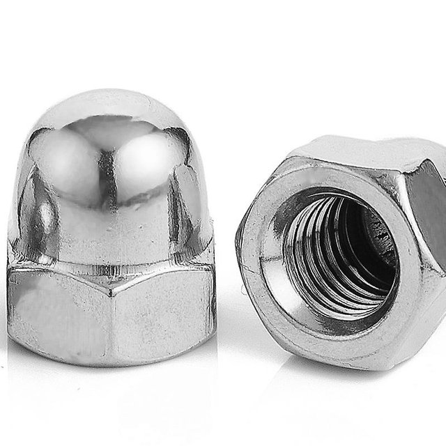 50 Pieces Stainless Steel Cap Nut M10 Hex Cap Nuts Stainless Steel A2 V2a Stainless Steel Nut For Screws, Threaded Bolts & Threaded Rods Nuts Protecti