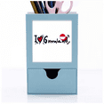 thumbnail image 1 of I Love Greenland Word Flag Love Heart Illustration Desk Supplies Organizer Pen Holder Card, 1 of 3