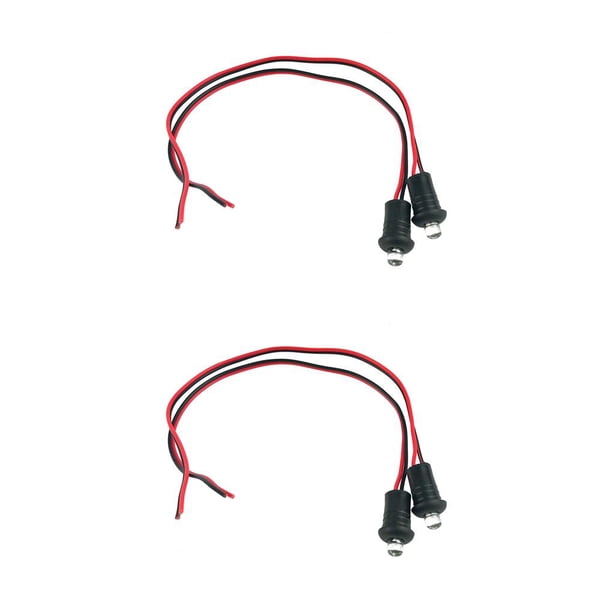 Scienceny 1 par portátil 12V azul/rojo parpadeante falso coche alarma montaje en tablero luz LED reemplazo para coches barcos RV motocicleta rojo 2piezas Scienceny CBP050386