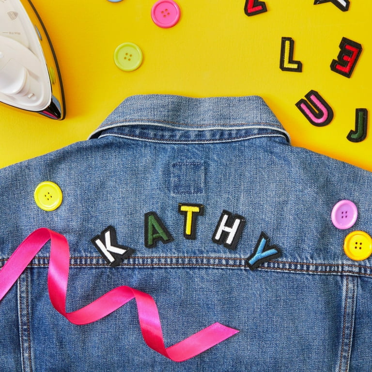 104 Pieces Iron On Letters for T-Shirts, 4 Sets of 26 Embroidered Alphabet A-Z Patches for Denim Jackets, Fabric (1 In) - Walmart.com